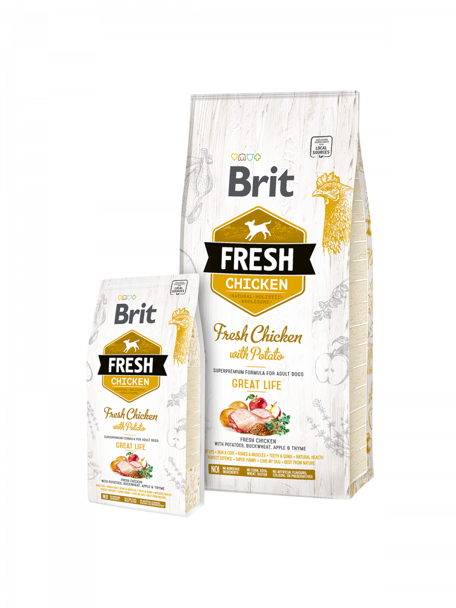 Brit Fresh au Poulet Frais Adulte 12kg