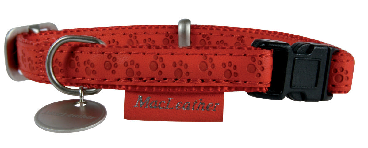 Collier Mc Leather Rouge