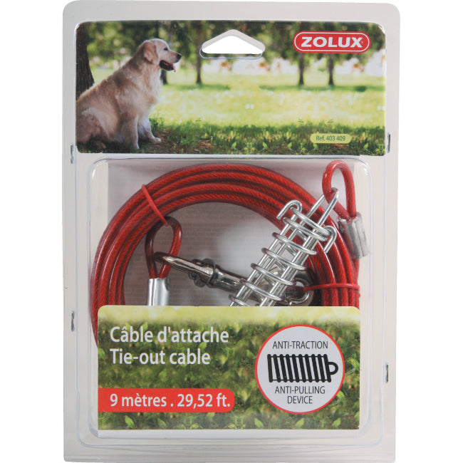 Cable D'Attache Avec Ressort 9 Mètres