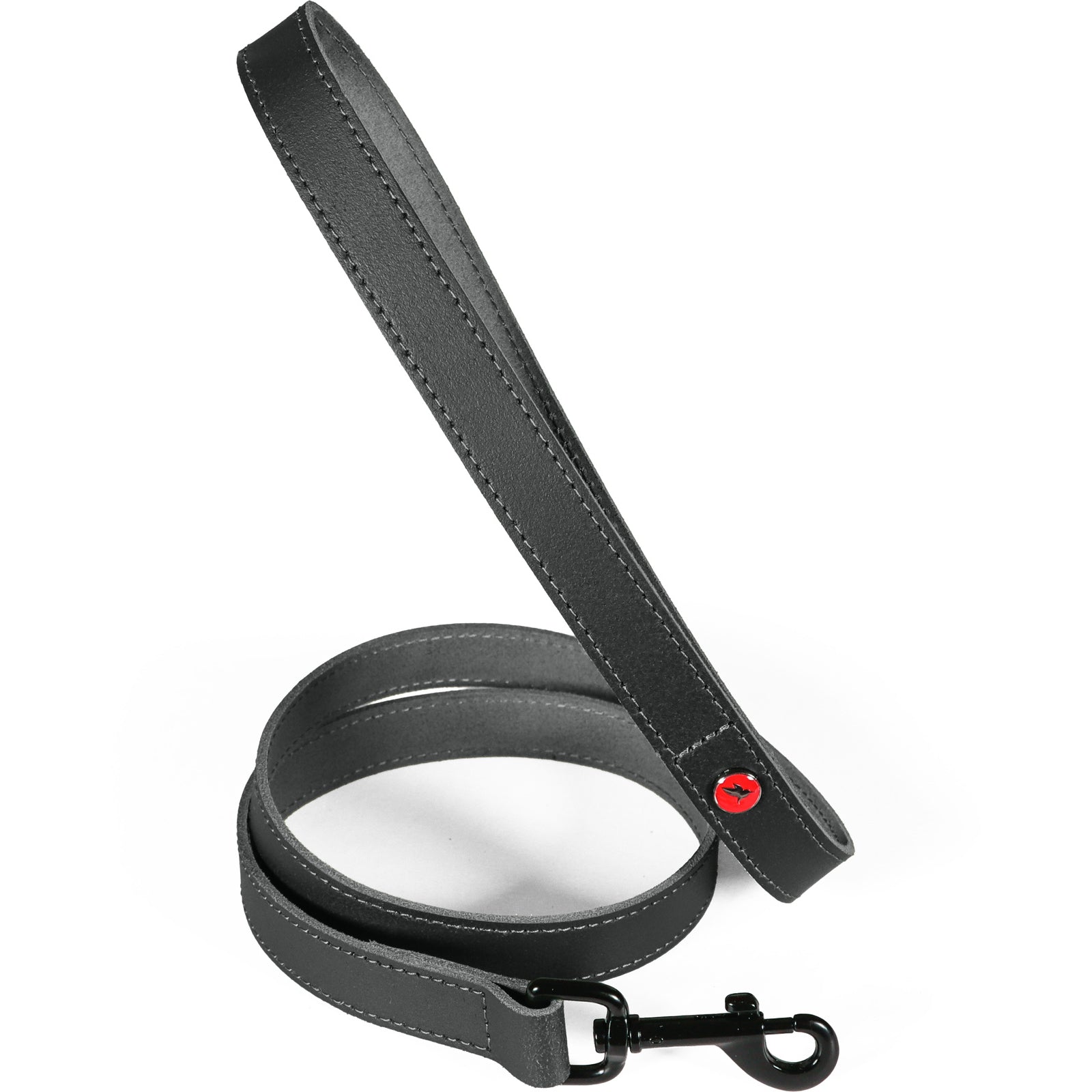 Laisse Cuir Classique Noir Zolux