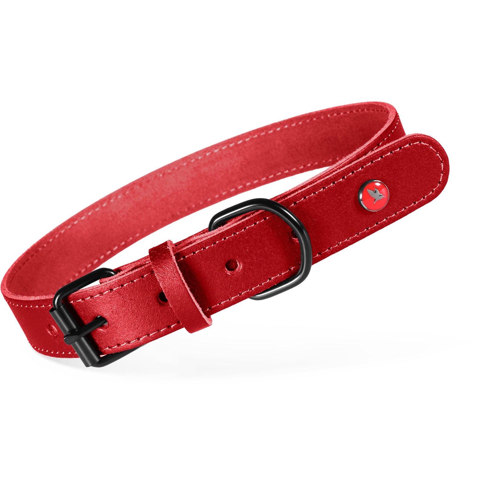Collier Cuir Classique Grenat Zolux pour Chien