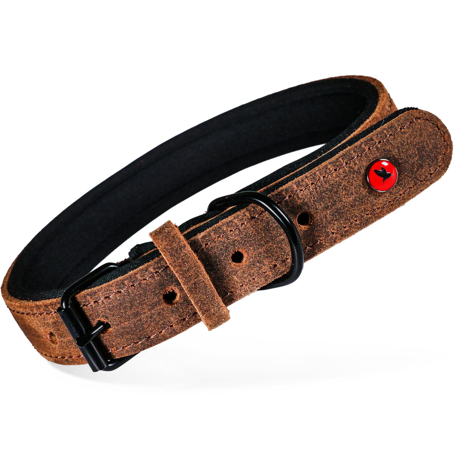Collier Cuir Confort Marron pour Chien Zolux
