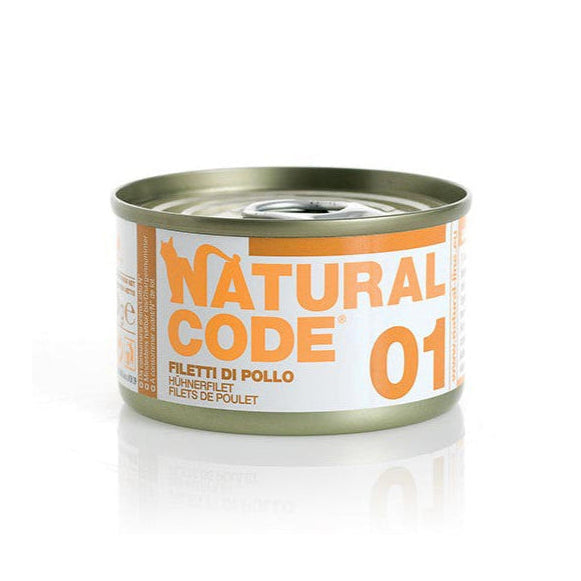 Code 01 Filets de Poulet Natural Chat 85g