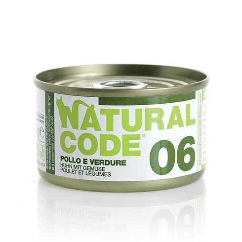 Natural Code O6 Poulet et Légumes pour Chat