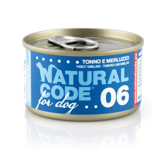Boite Thon Cabillaud Natural Code 06 pour Chiens