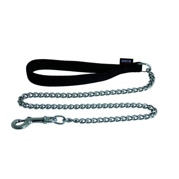 Laisse Chaine Forte Nylon 1 mètre Noir