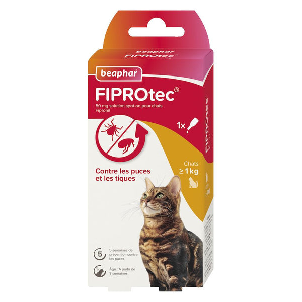 1 pipette antiparasitaire pour chat Baphar