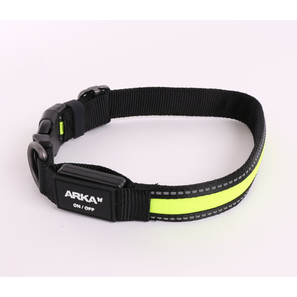 Collier Lumineux Jaune Rechargeable USB