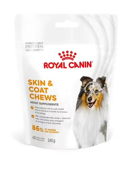 Complement alimentaire royal canin pour une peau saine du chien adulte