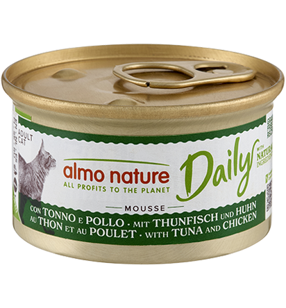 Daily Mousse Thon et Poulet Almo Nature pour Chat
