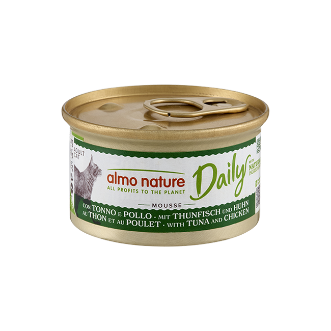 Daily Mousse Thon et Poulet Almo Nature pour Chat