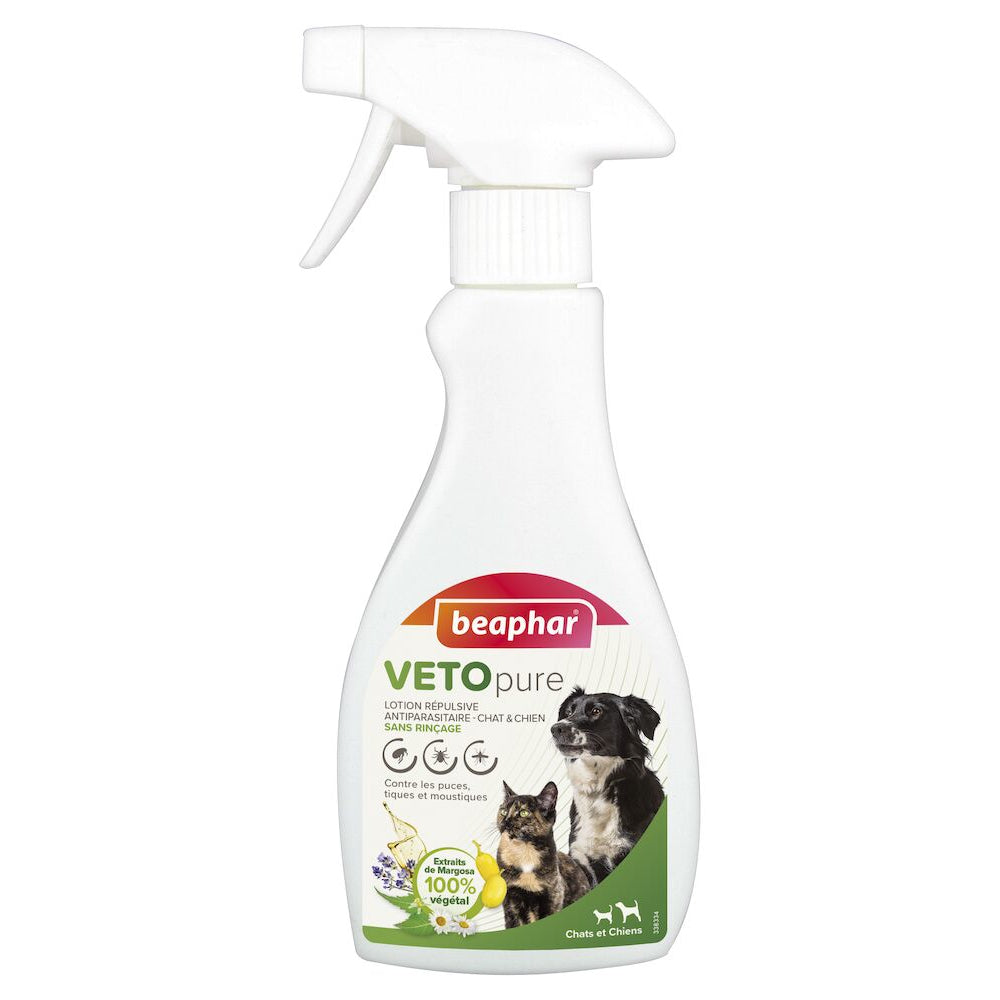 Lotion Répulsive Antiparasitaire pour Chien et Chat de Beaphar