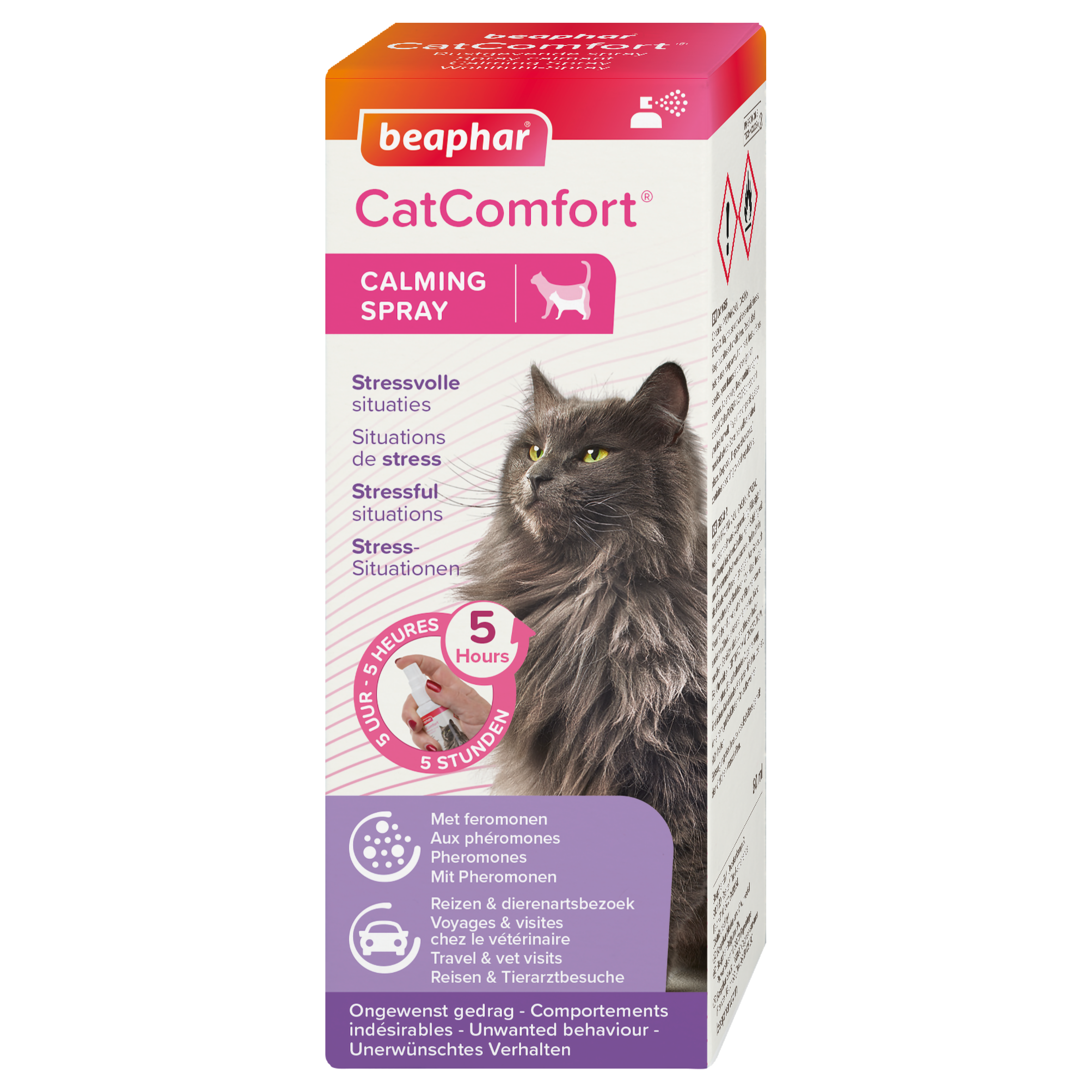 Spray calmant aux phéromones pour chat 60Ml Beaphar