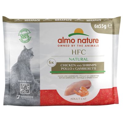 HFC Natural Poulet et Crevettes Pochon 55g