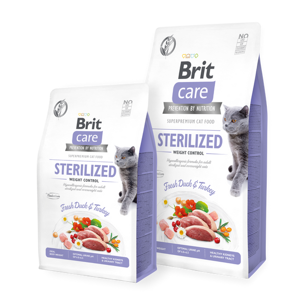 Croquettes Sterilized Weight Control Brit Care pour Chat
