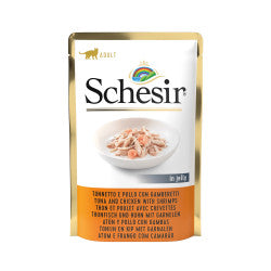 Thon et Poulet aux Crevettes en Gelée 85G