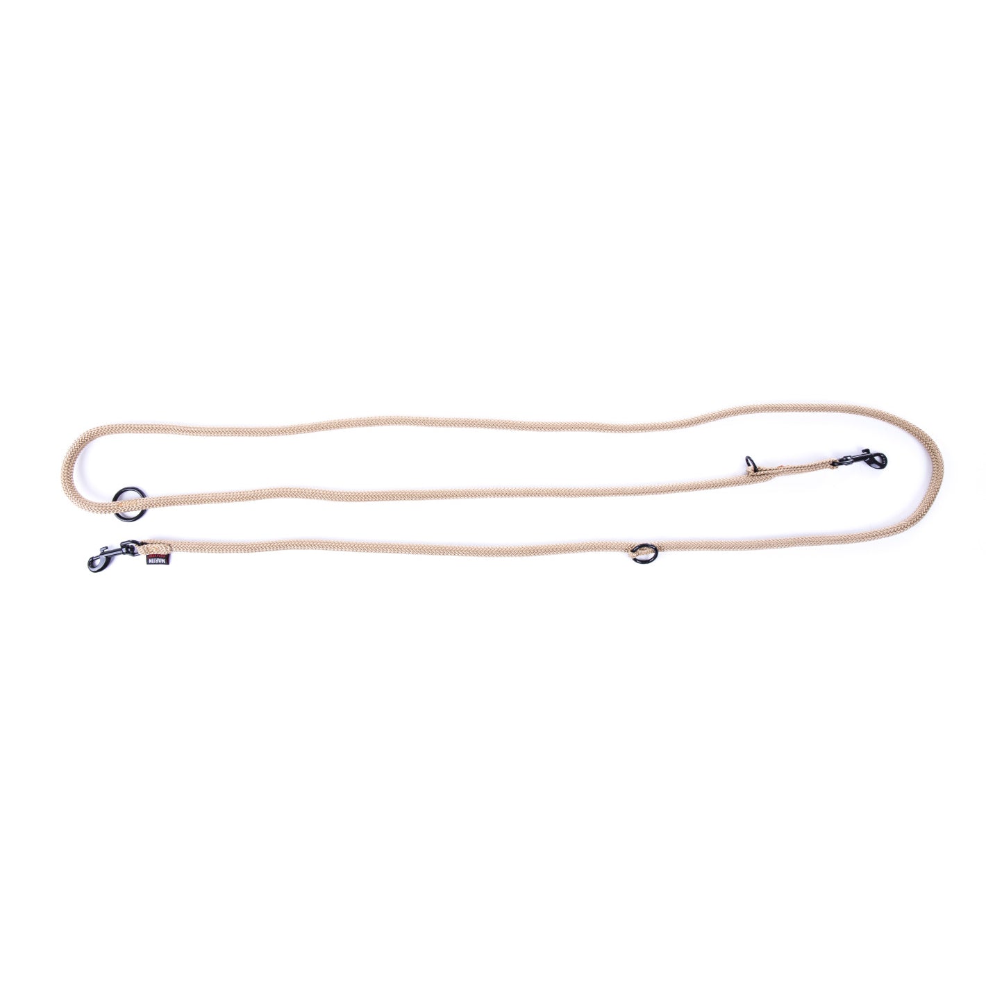 Laisse Nylon Ronde Multiposition beige
