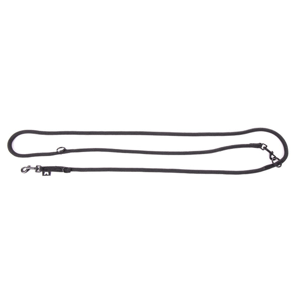 Laisse Nylon Ronde Multiposition noire