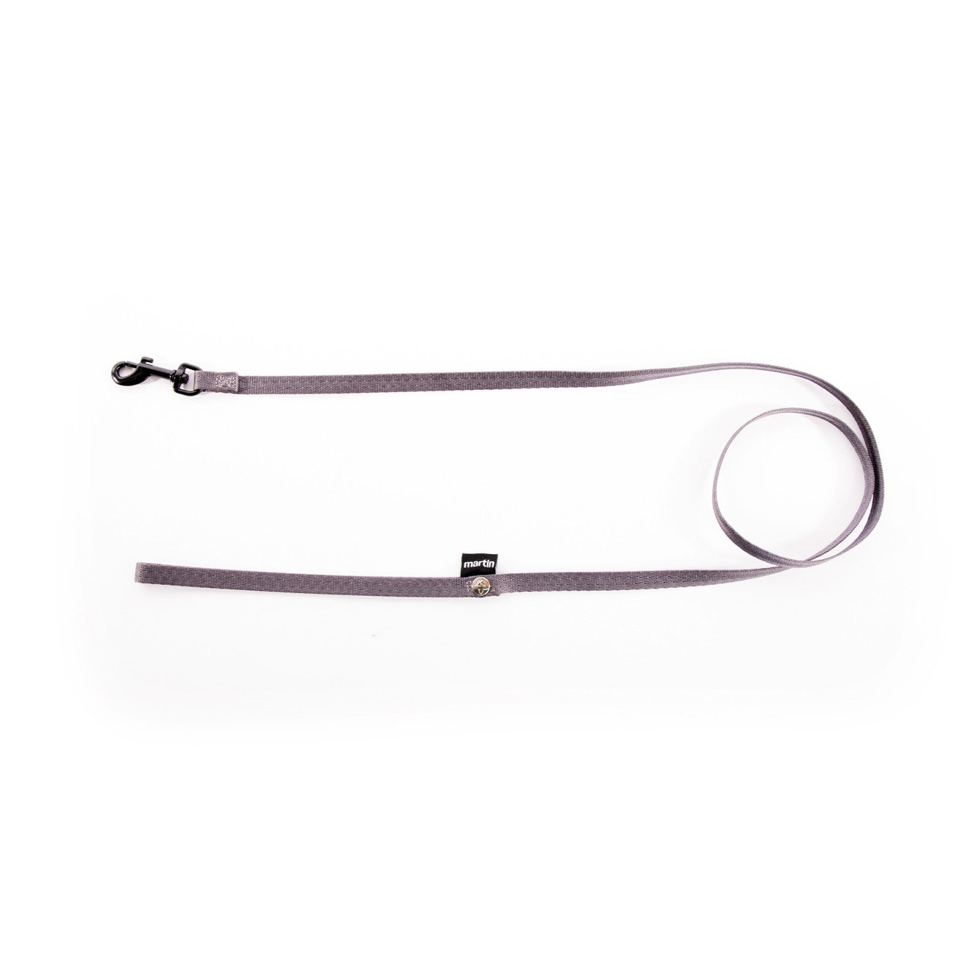 Laisse Nylon Très Fine martin sellier  Gris anthracite