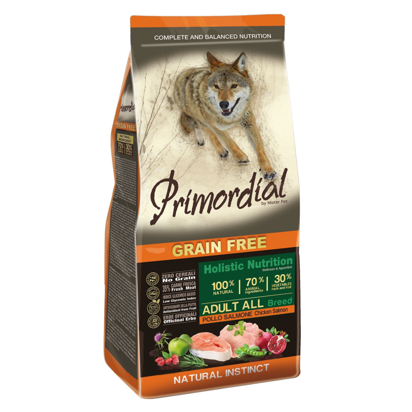 Primordial Poulet et Saumon pour chien adulte
