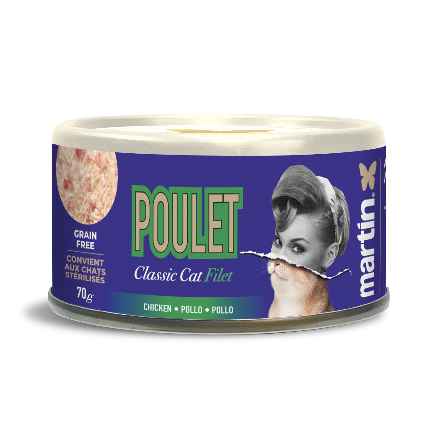 Poulet Classic Filet Chat 70g
