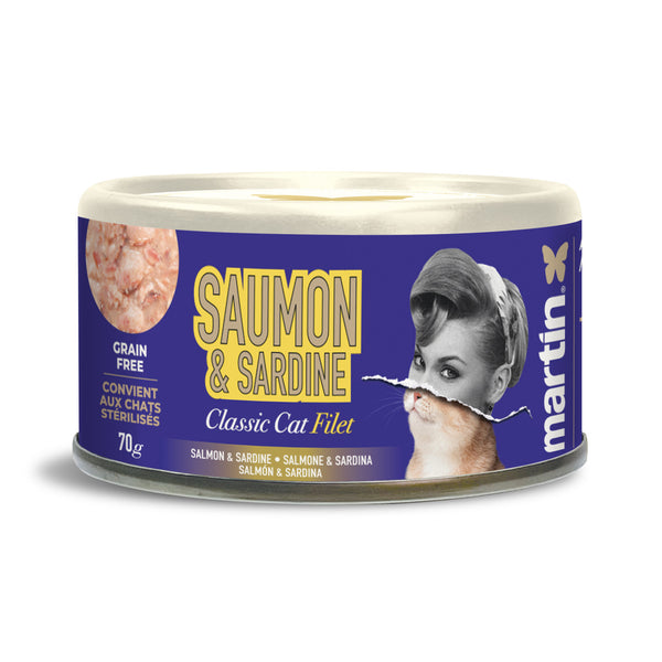 Saumon et Sardines Classic Filet Chat 70g