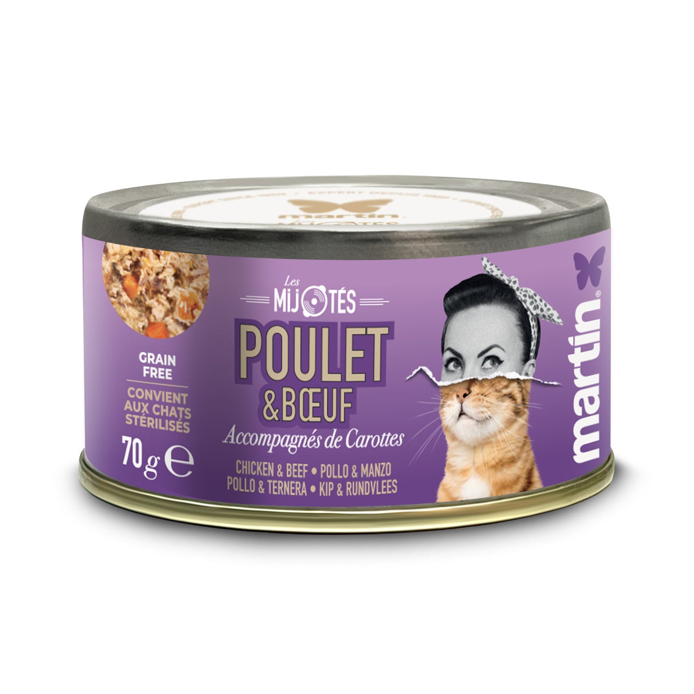Mijoté Poulet et Boeuf Chat Martin