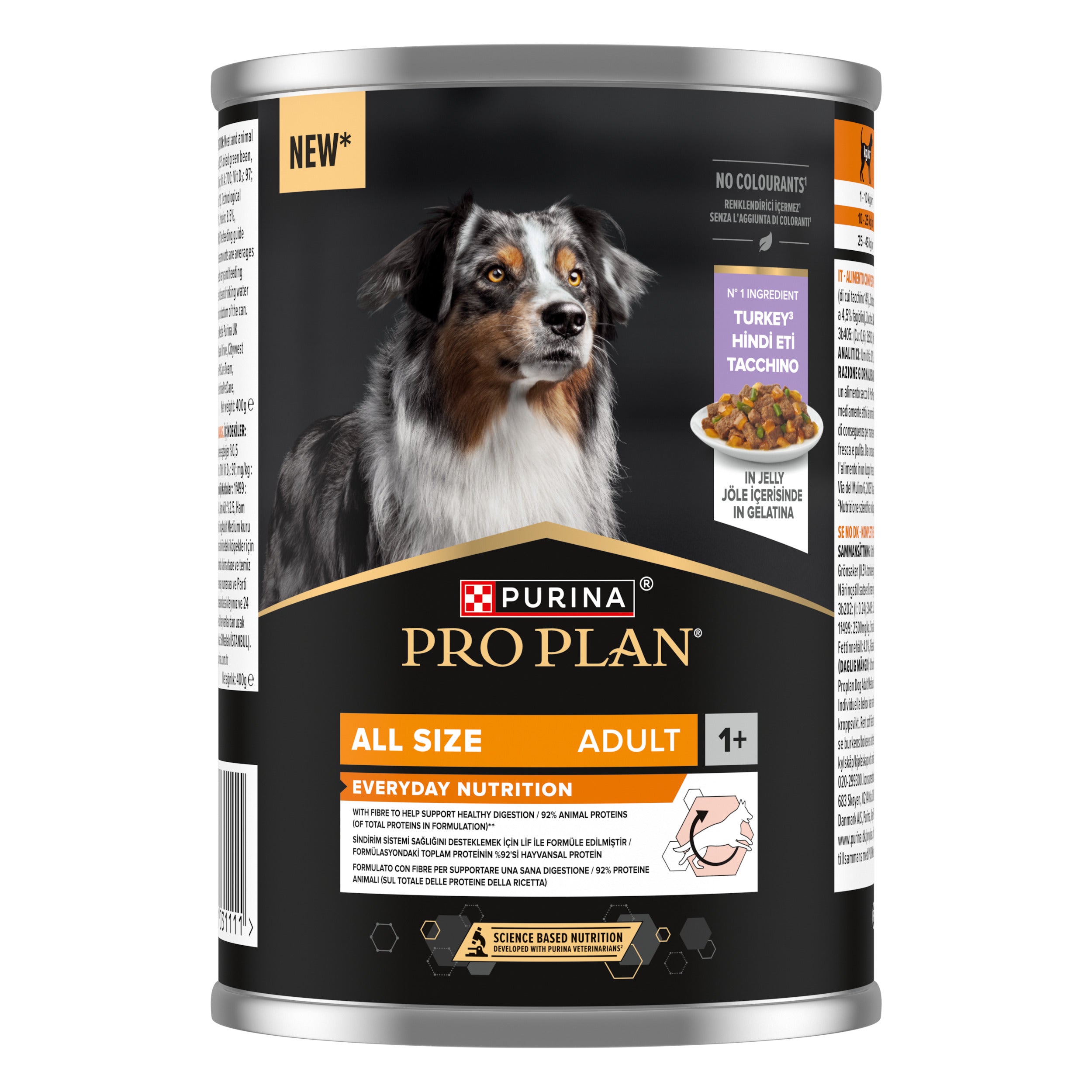 PRO PLAN All size Adult Dinde en Gelée 400g