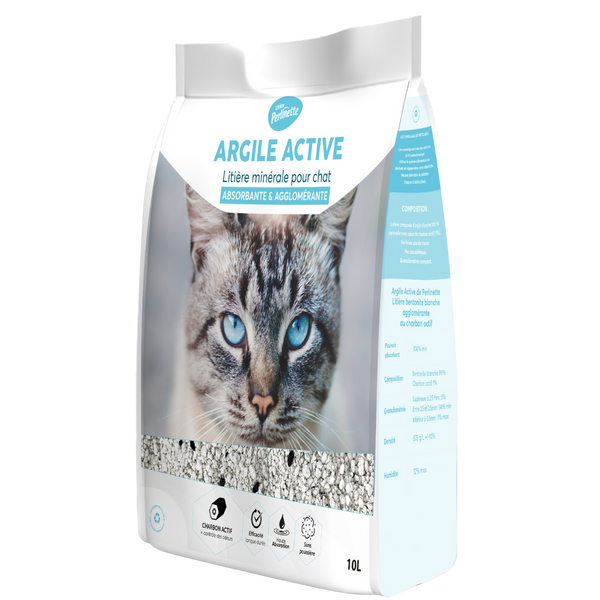 Litière Perlinette Argile Active 10L
