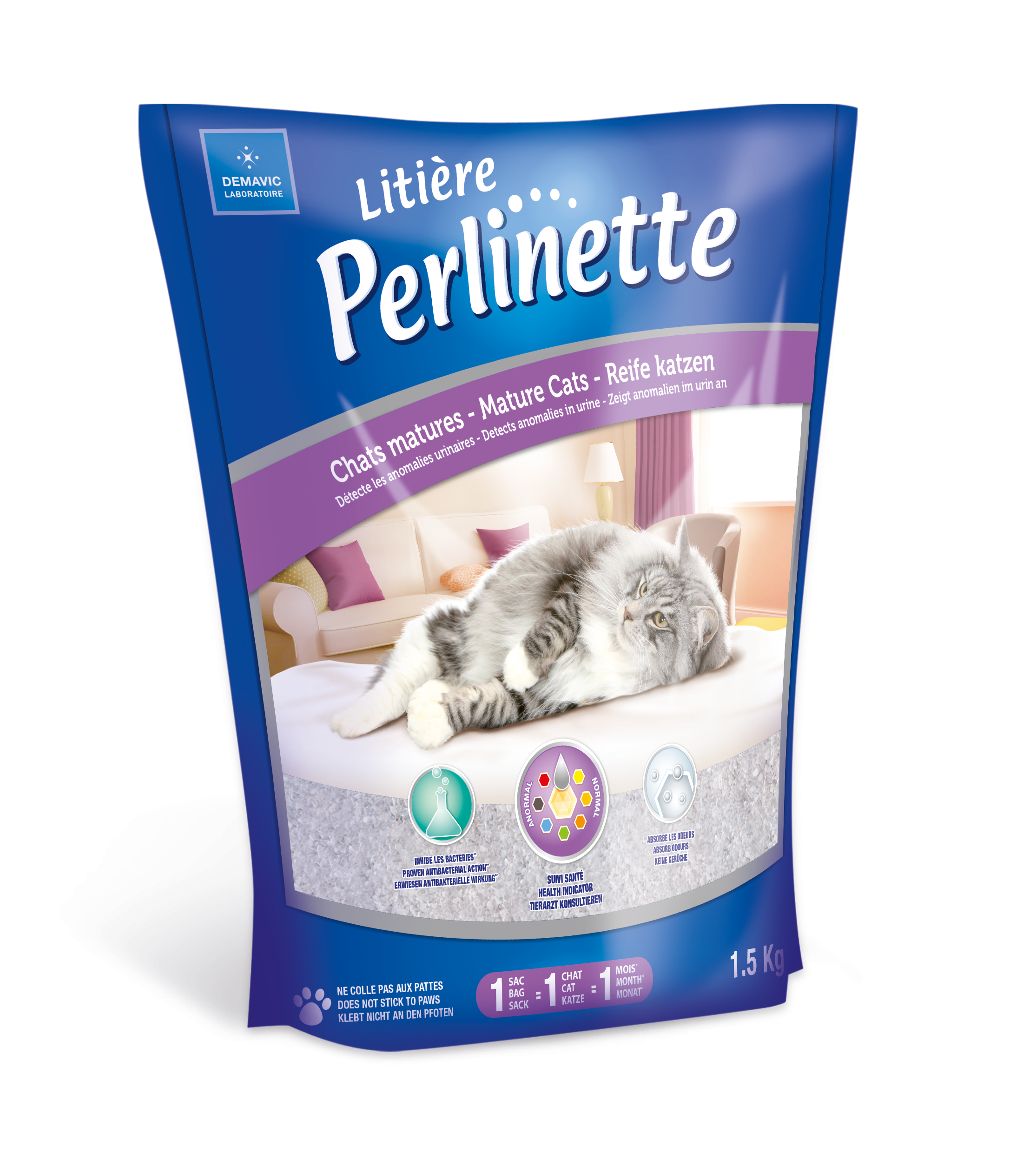 Litière Perlinette pour Chat Mature
