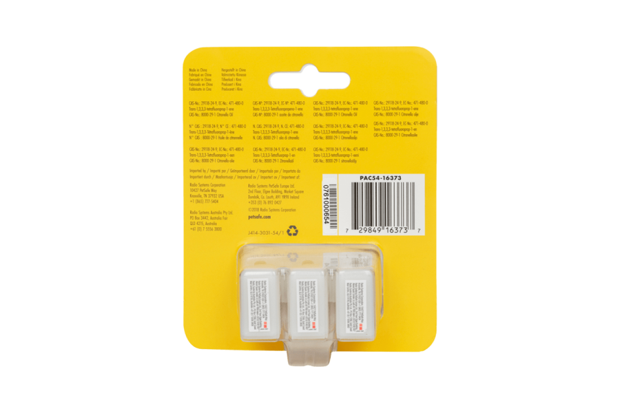 Pack 3 recharges Spray Citronnelle pour collier anti-aboiement à jet PetSafe