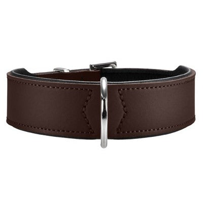 Collier Basic Cuir Brun