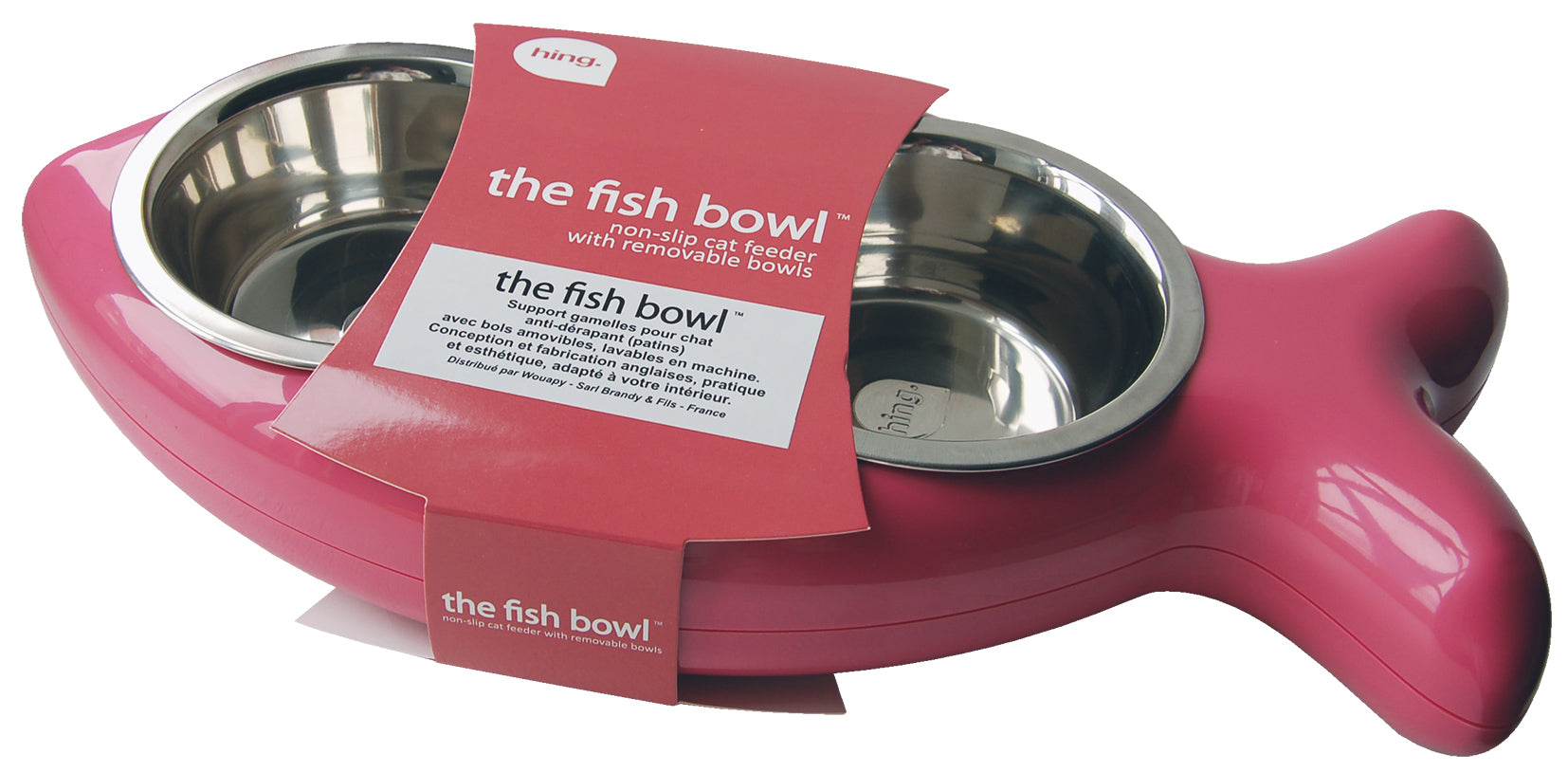 Gamelle Fish Bowl Vieux Rose Hing pour Chat