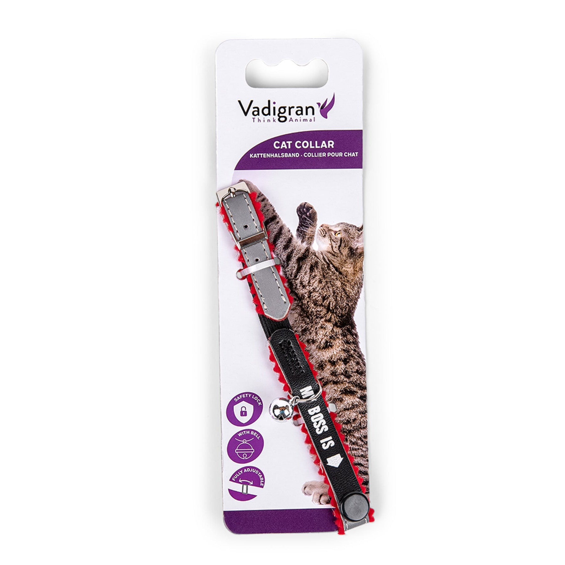 Collier Chat My Boss reflect Rouge Vadigran