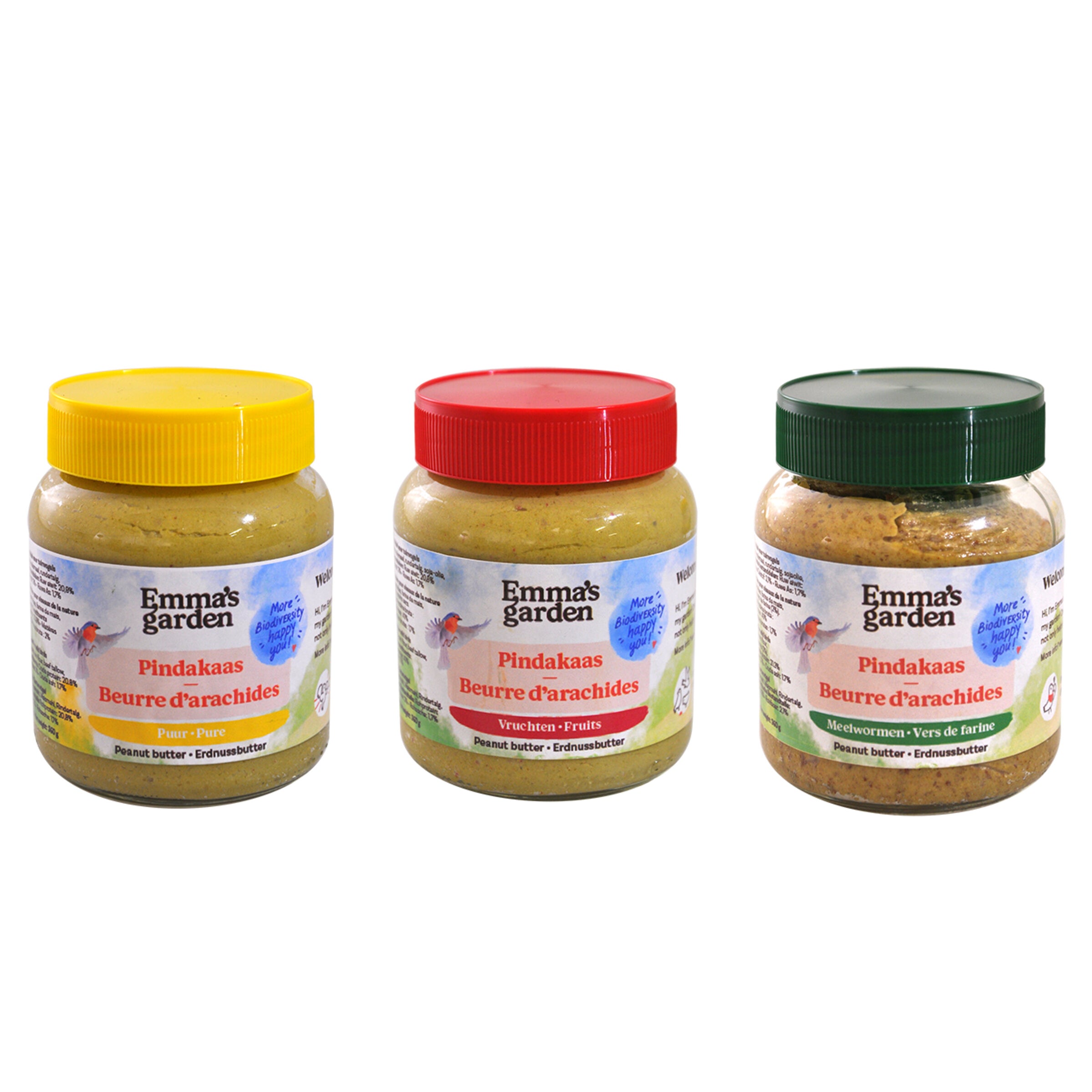 Beurre de Cacahuète 3 saveurs d'Emma's Garden