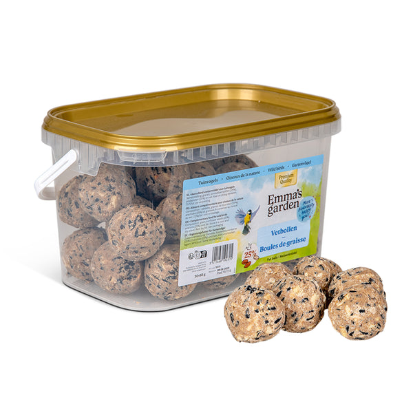 Boules de Graisse Premium 30x80g Seau Emma's Garden