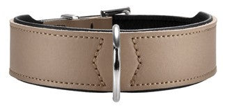 Collier cuir beige hunter
