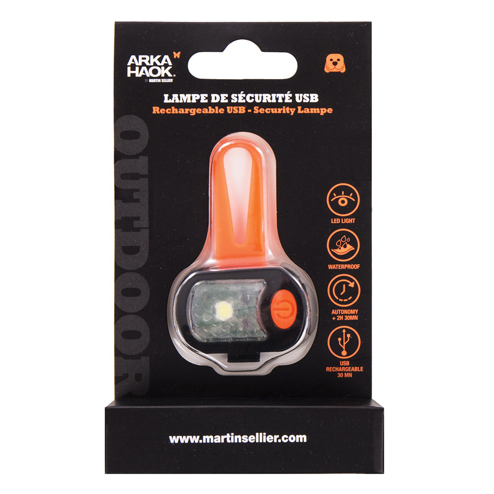 Lampe de Sécurité USB Orange Martin Sellier
