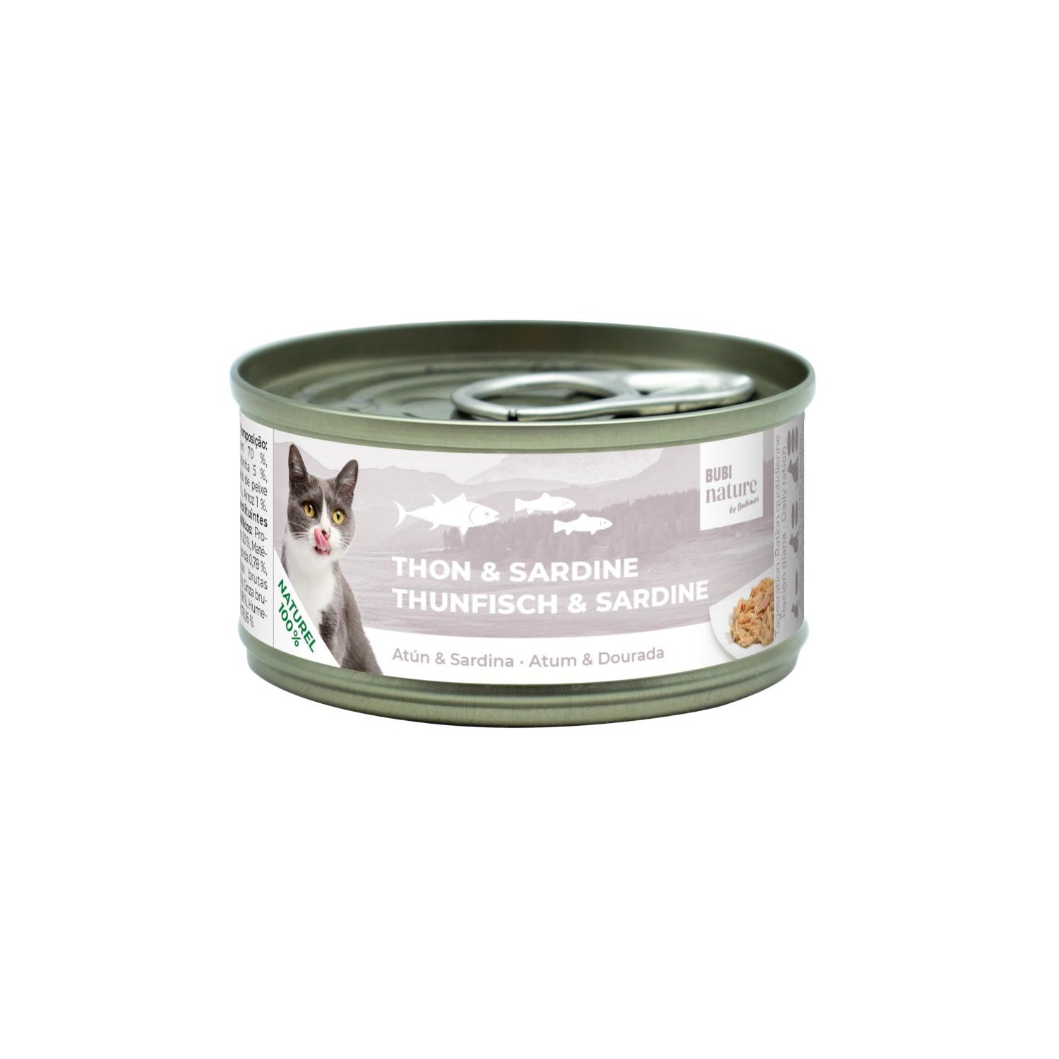 Boite Thon & Sardine pour chat Bubi Nature