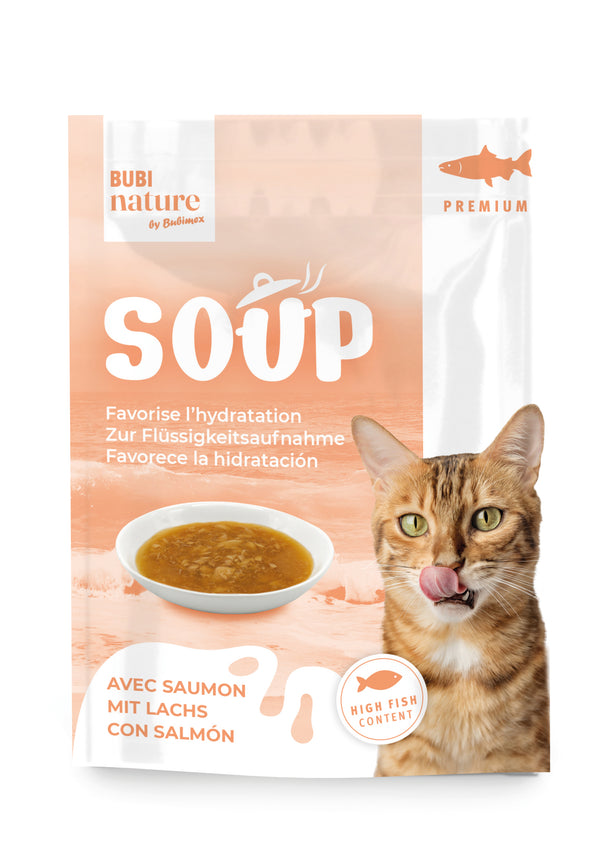 soupe au saumon pour chat 50g