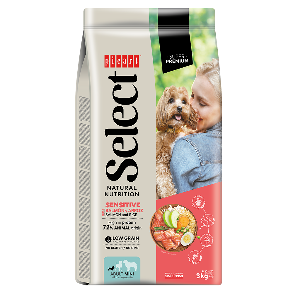 Select Mini Adult Sensitive Saumon et Riz Picart