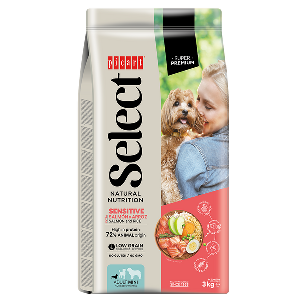 Select Mini Adult Sensitive Saumon et Riz Picart