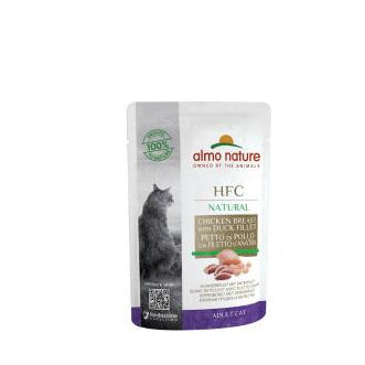 HFC Natural Poulet Et Canard Pochon 55g