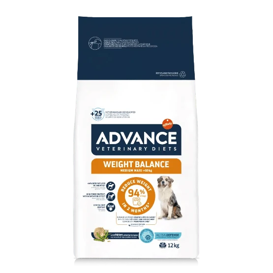 Croquettes Weight Balance pour Chien Medium et Maxi Advance Veterinary Diets