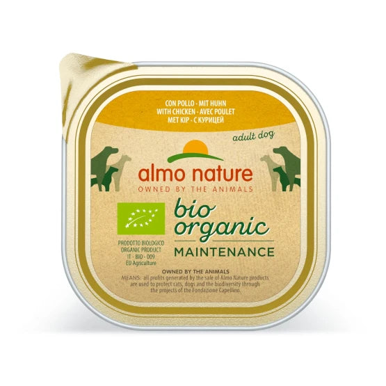 Barquette BioOrganic Poulet pour Chien Almo Nature