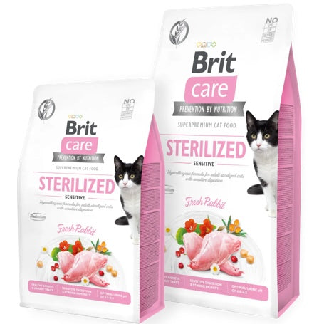 Croquettes Sterilized Sensitive Brit Care pour Chat