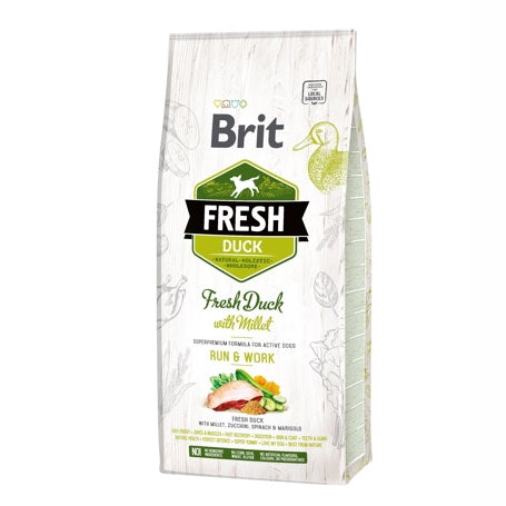 Brit Fresh Adult Energie Canard et Millet 12Kg