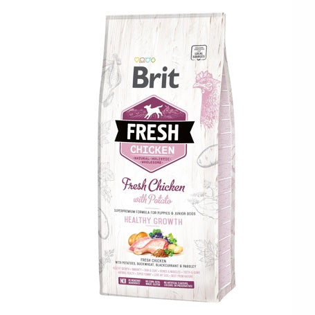 Brit Fresh au Poulet Frais Chiot 12Kg