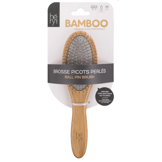 Brosse Bamboo Picots Perles