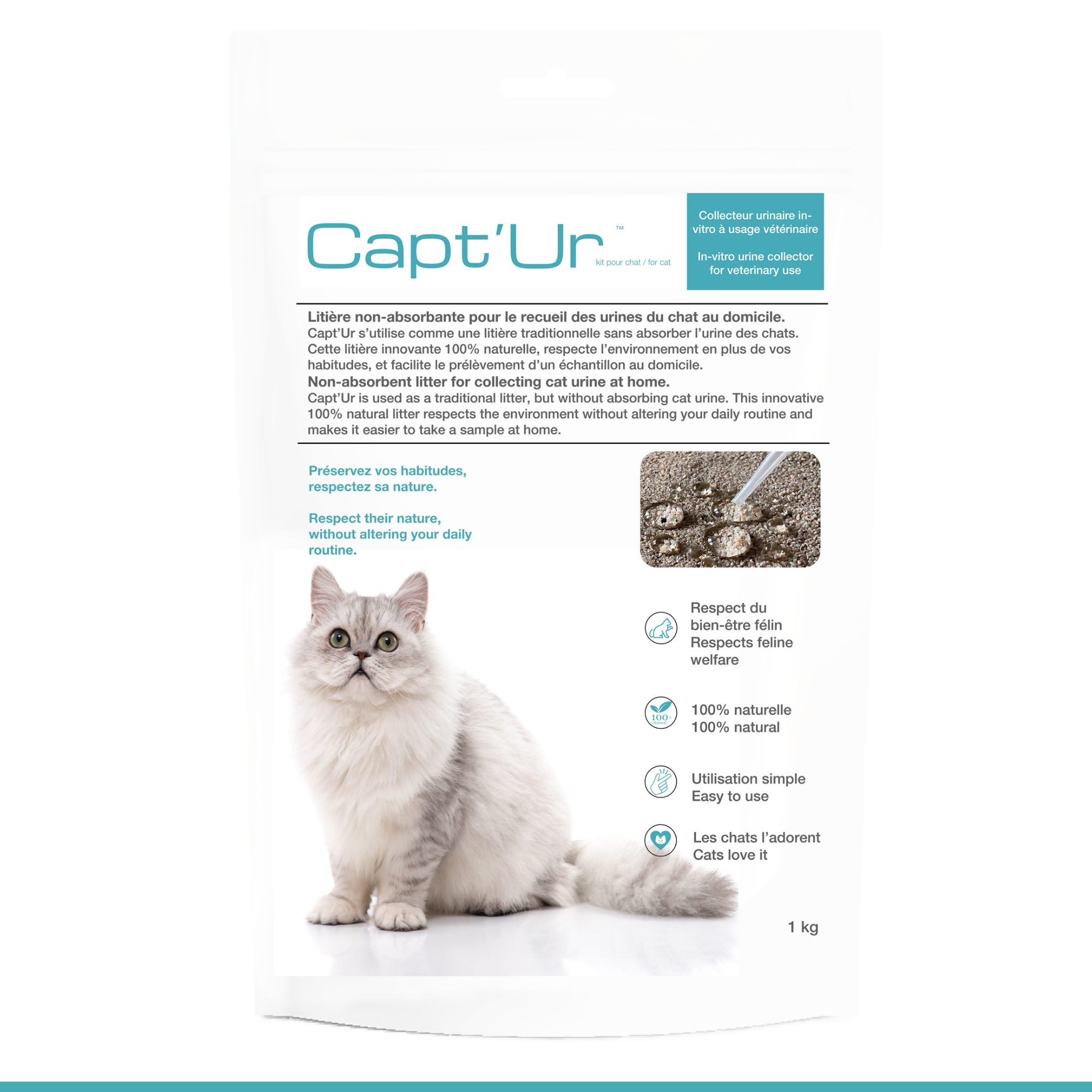 Capt'Ur Felin Kit Collecteur Urinaire